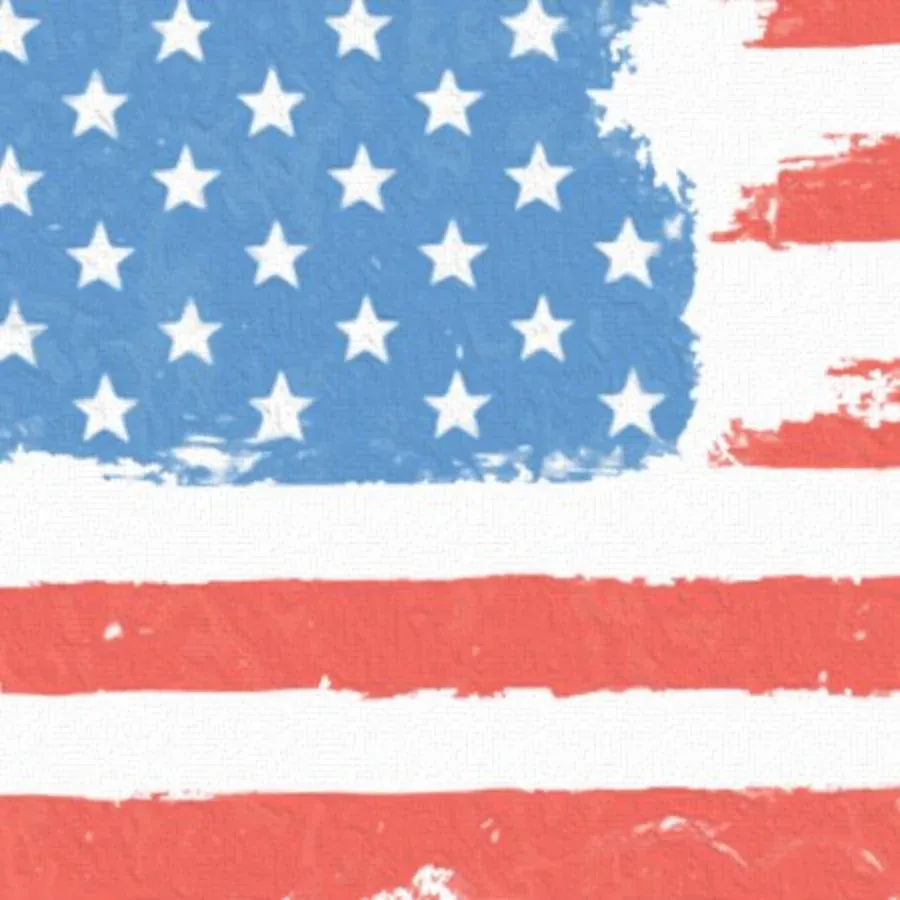 Memorial Day Flags card inside left