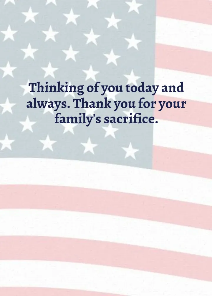 Never Forget Memorial card inside right