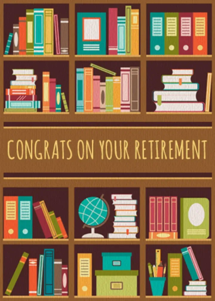 Educator Retirement Congrats card front