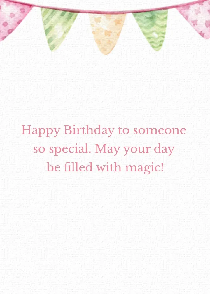 Watercolor Unicorn card inside right