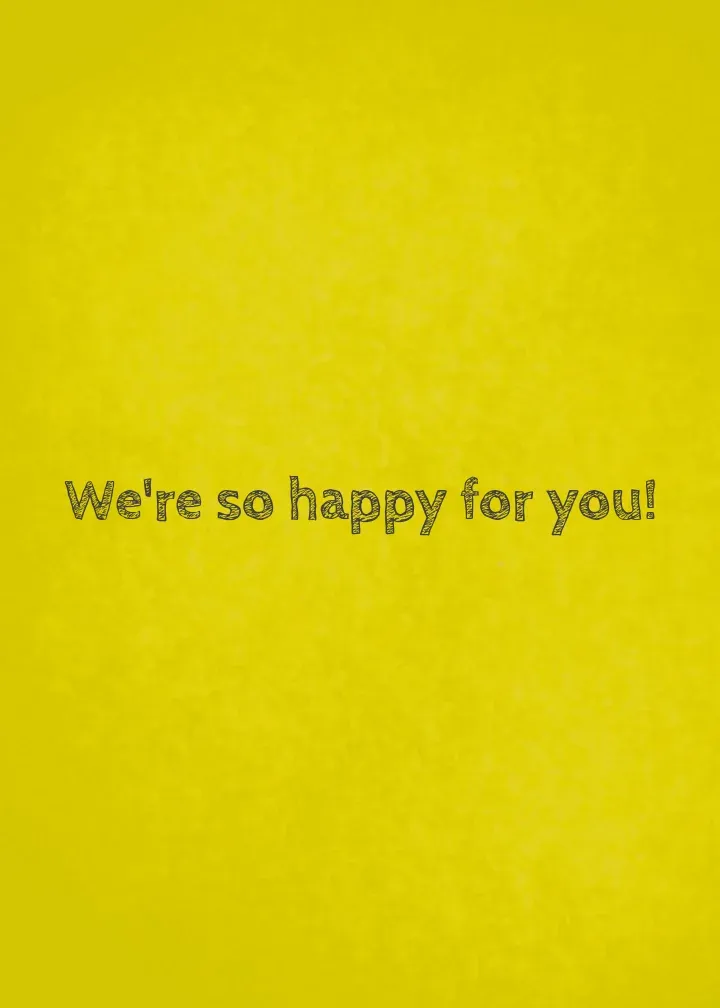 Congrats Chalk Floral card inside right