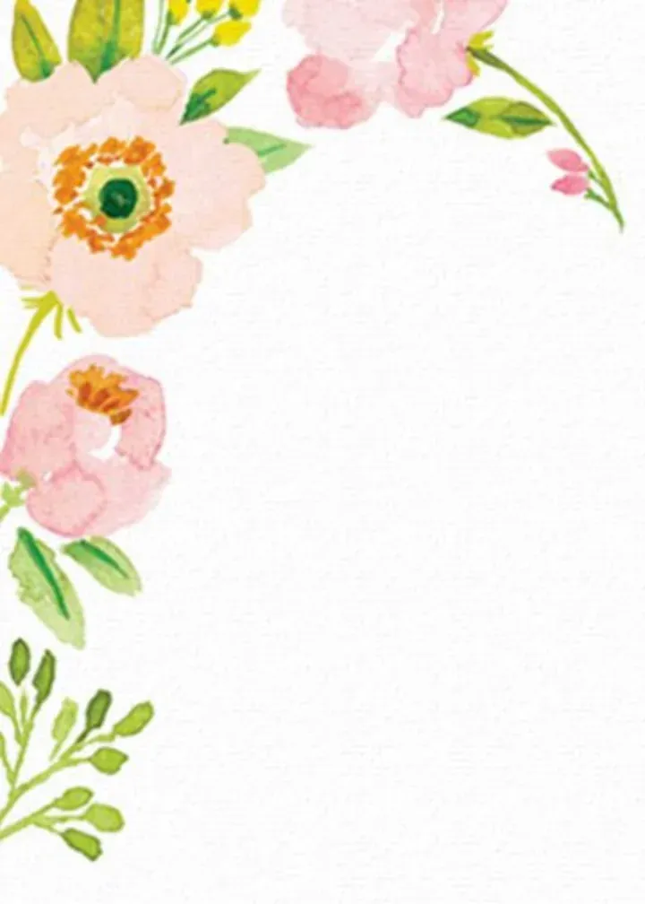 Farewell Blossoms card inside left