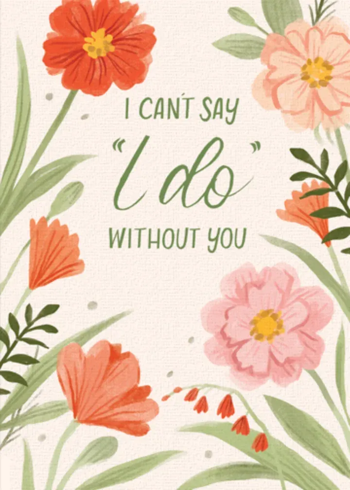 Say I Do card front
