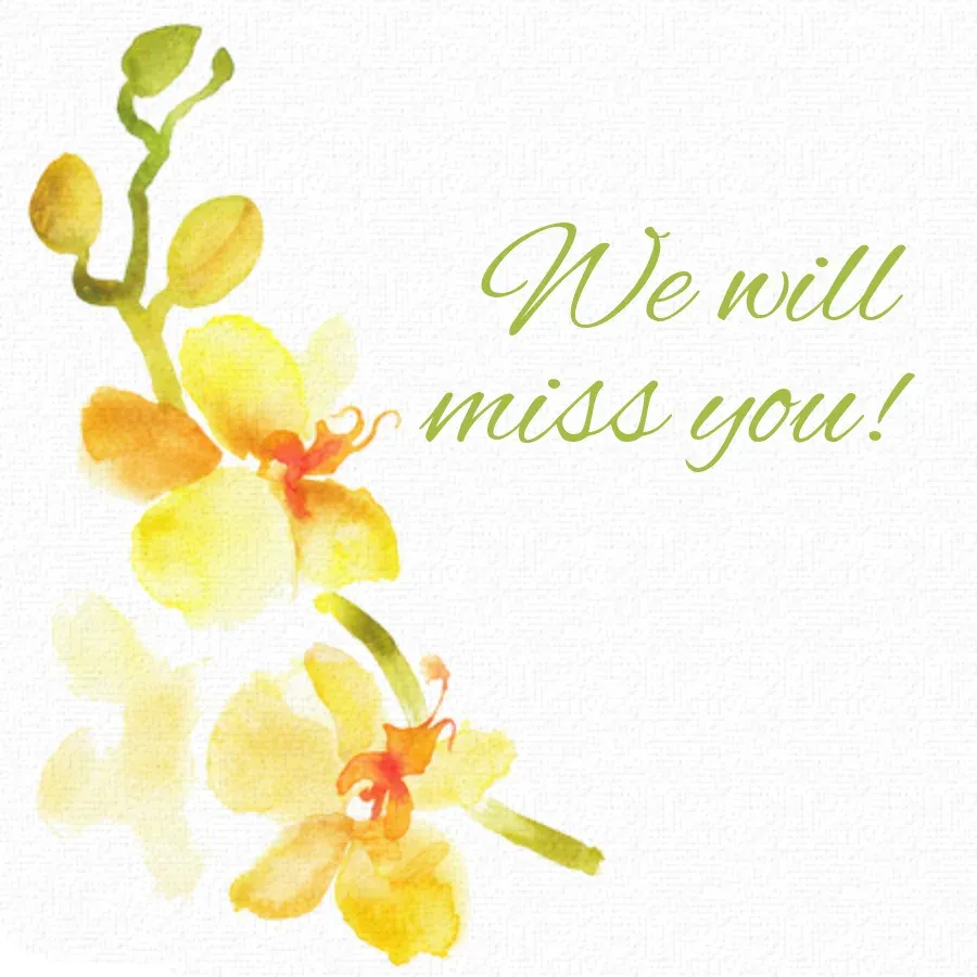 Retirement Sunny Yellow card front