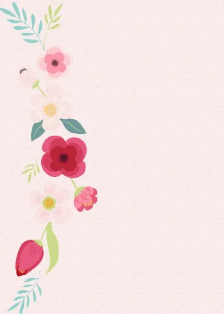 Happy Birthday Floral Photo card inside left