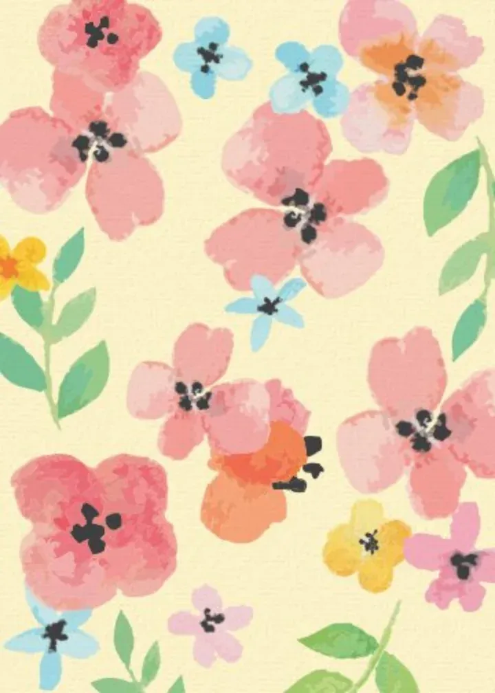 Birthday Floral Wreath Photo card inside left