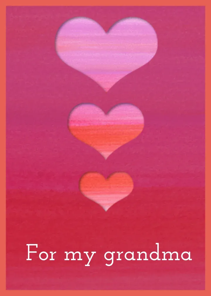 Three Generations Birthday card front