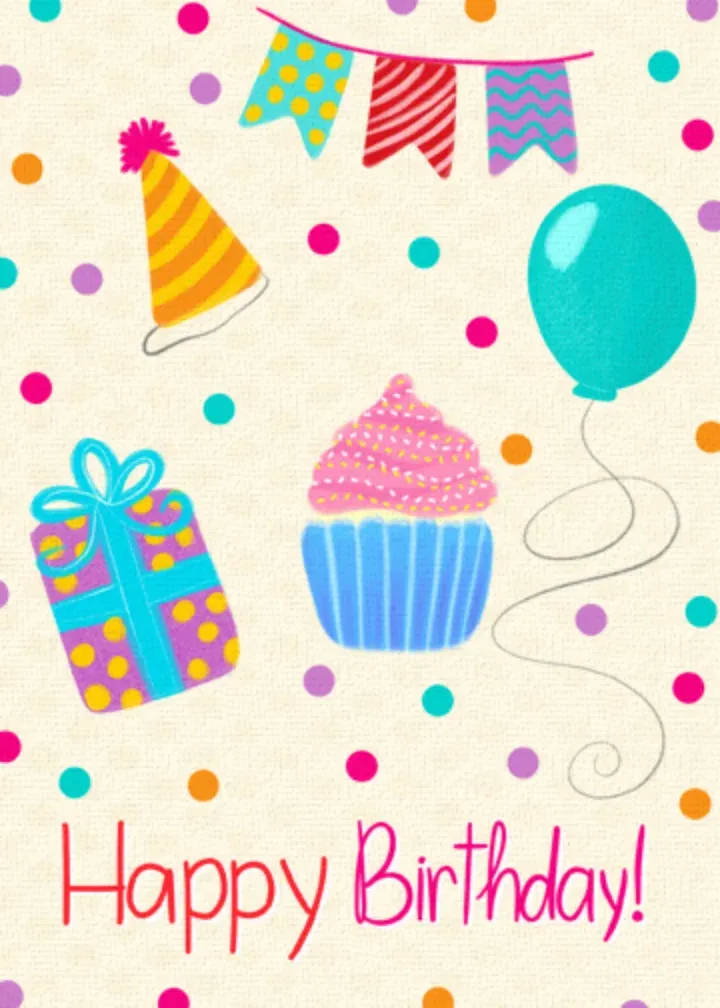 Birthday Party Sketch card front