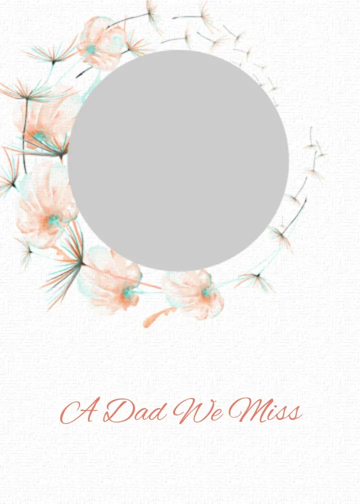 Dad In Memoriam card front