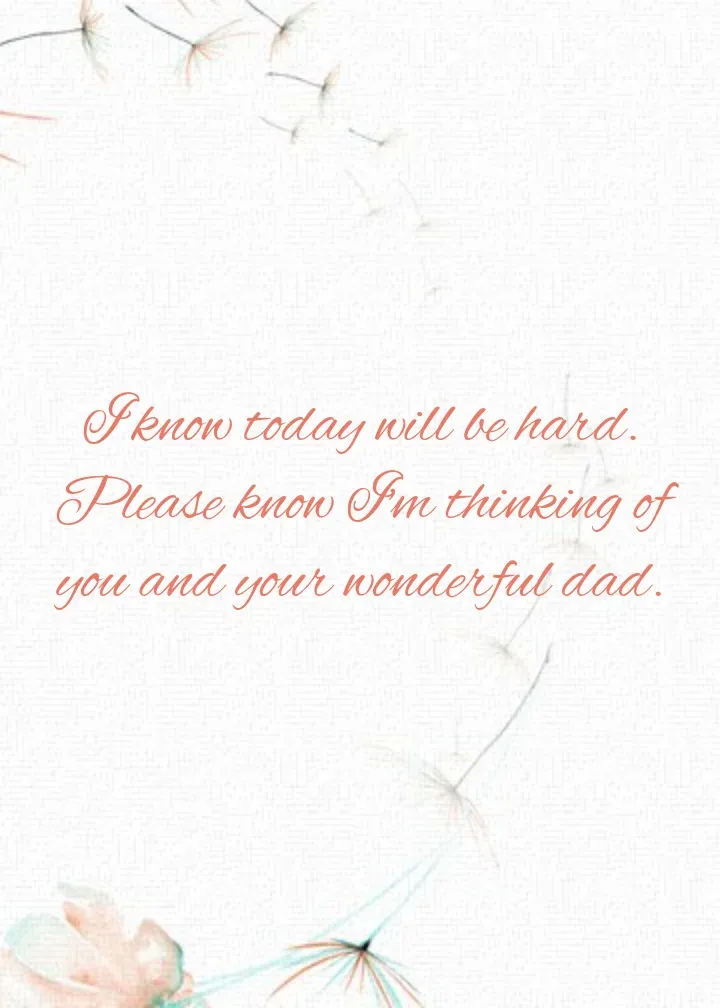 Dad In Memoriam card inside right