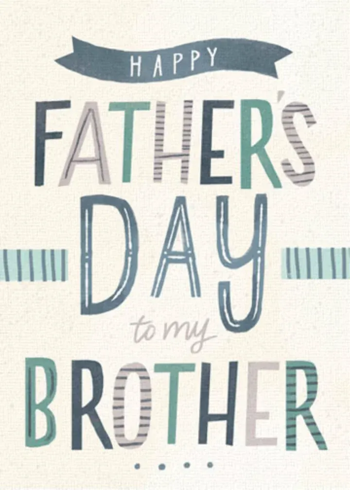 Brother Word Art card front