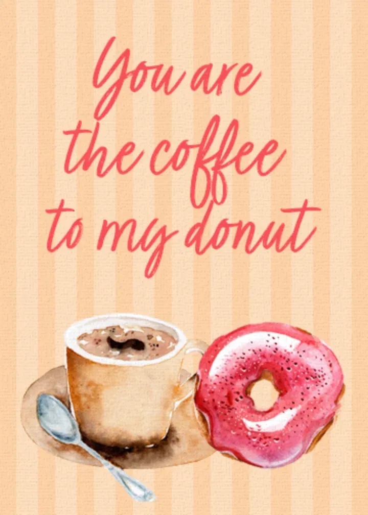 Coffee to My Donut card front