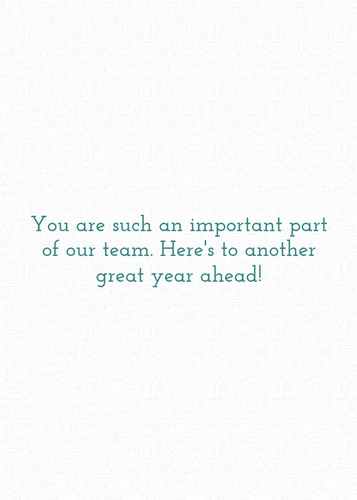 Happy Work Anniversary Desk card inside right