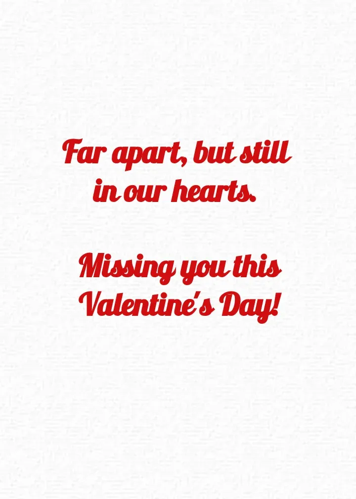 Sending Valentine's Love to You card inside right