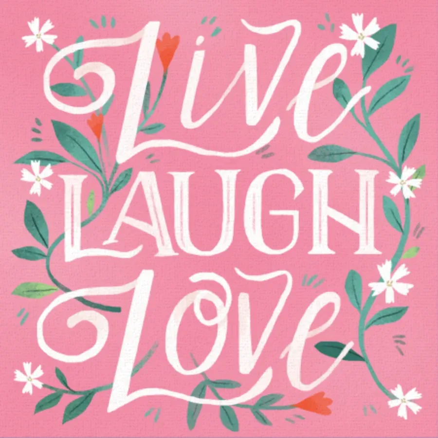 Live. Laugh. Love. card front