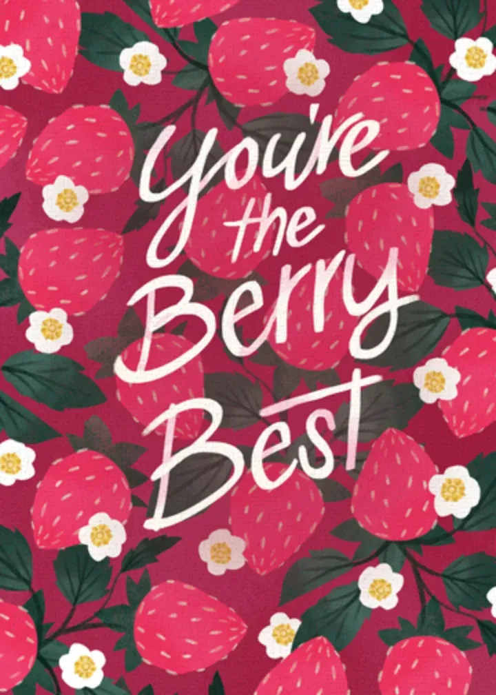 Berry Best card front
