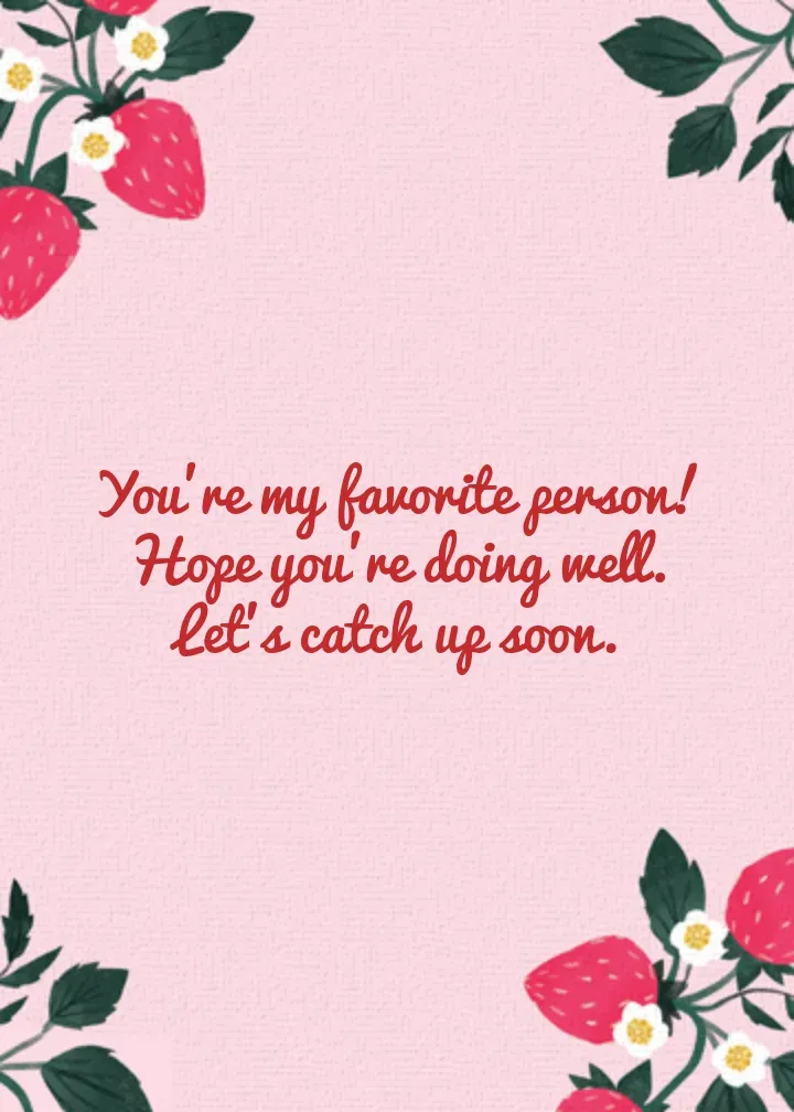 Berry Best card inside right