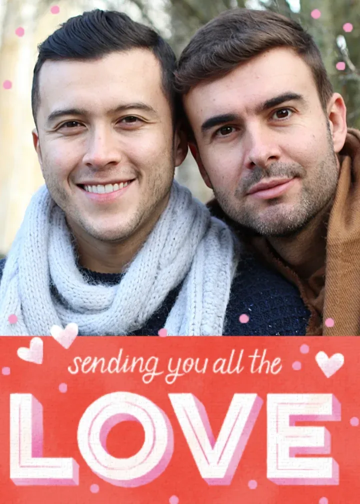 All The Love Photo card front