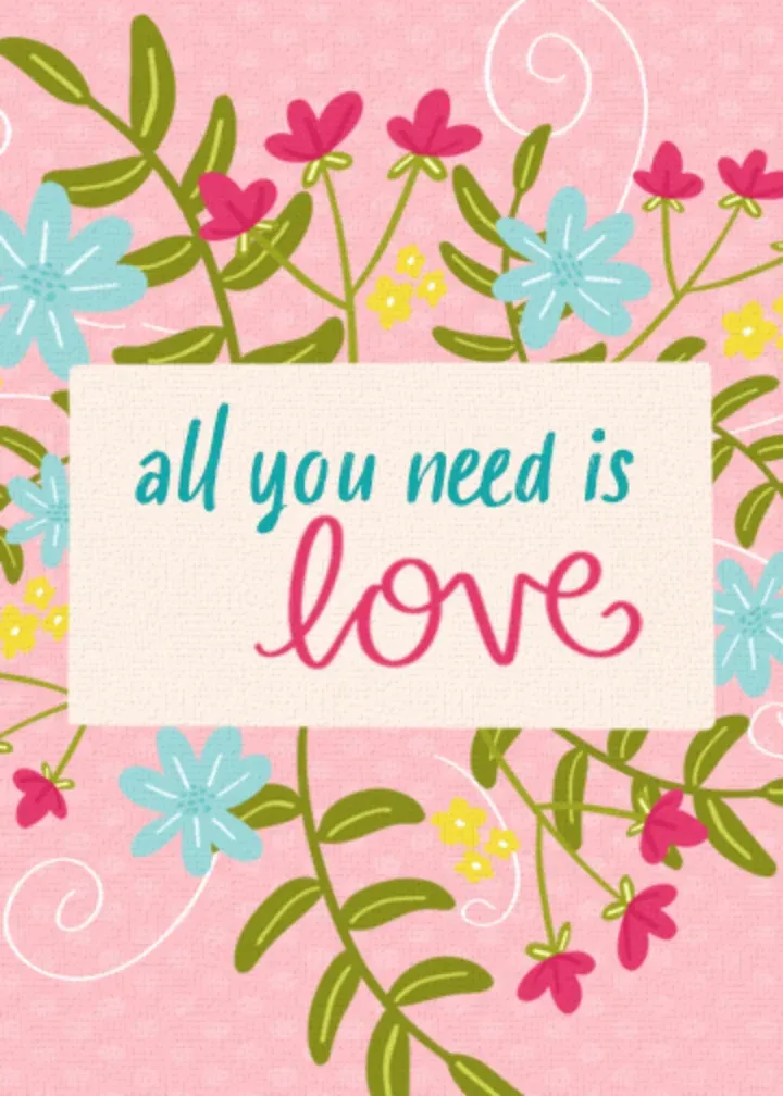 All You Need Is Love card front