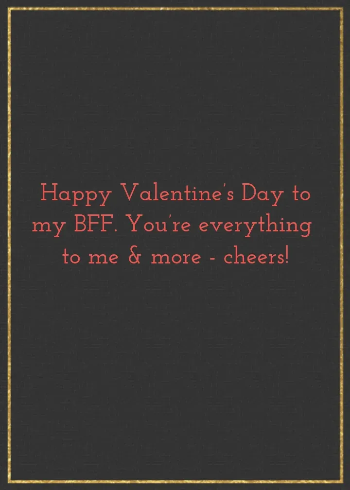 Cheers, Galentine! card inside right