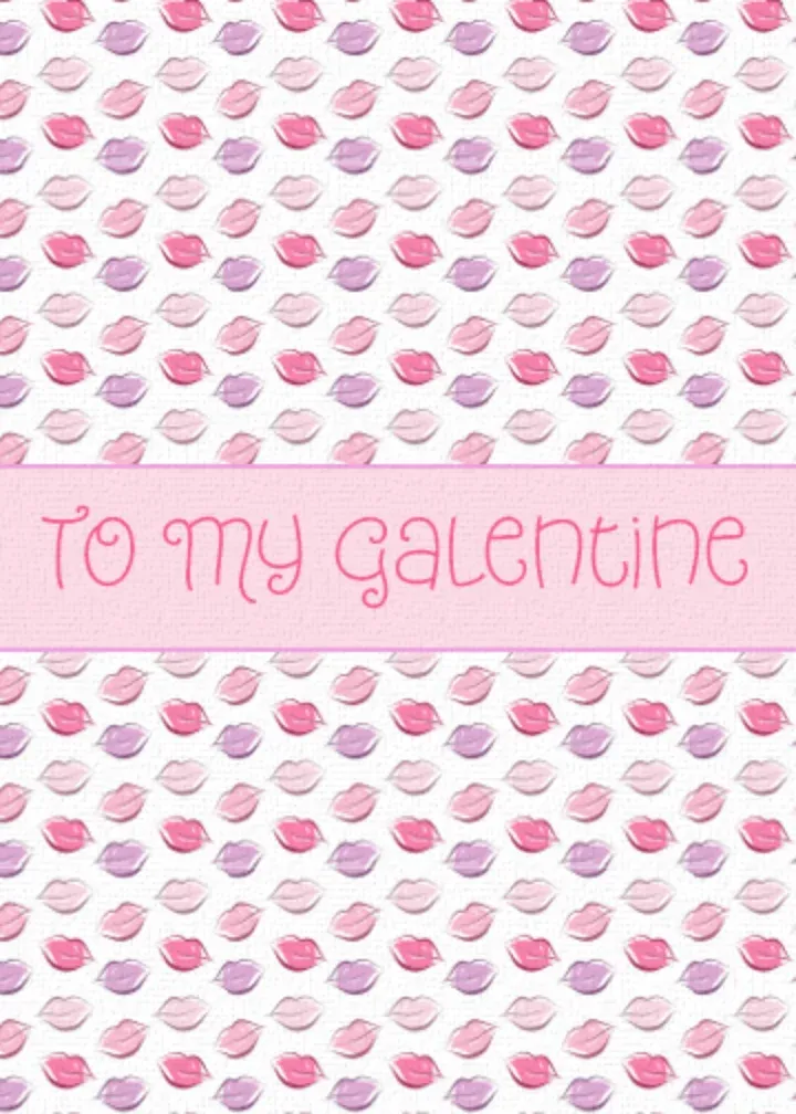 Galentine's Day Kisses card front