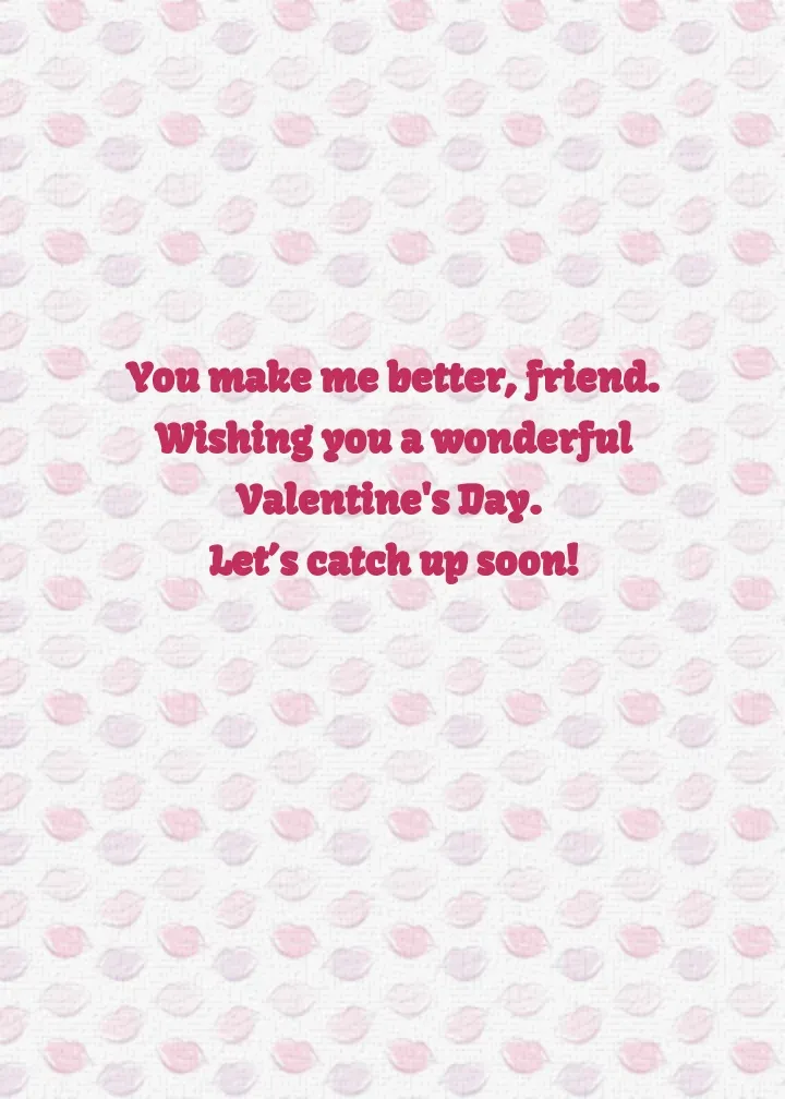 Galentine's Day Kisses card inside right