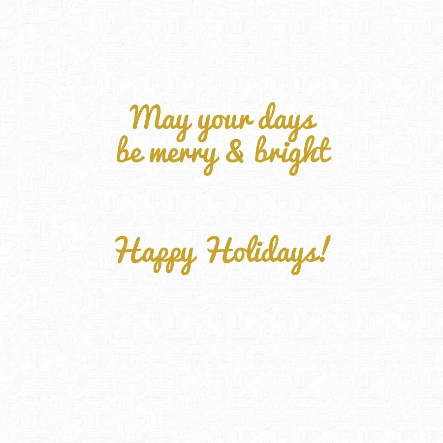 Christmas Dove Gold card inside right