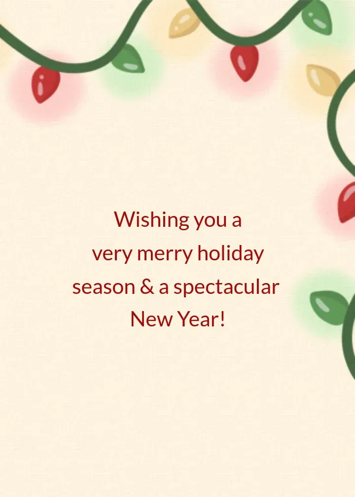 Merry Vibes card inside right