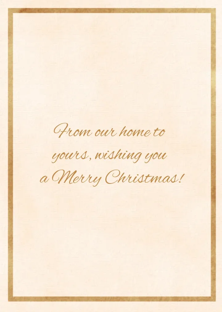 Holiday Stamp card inside right