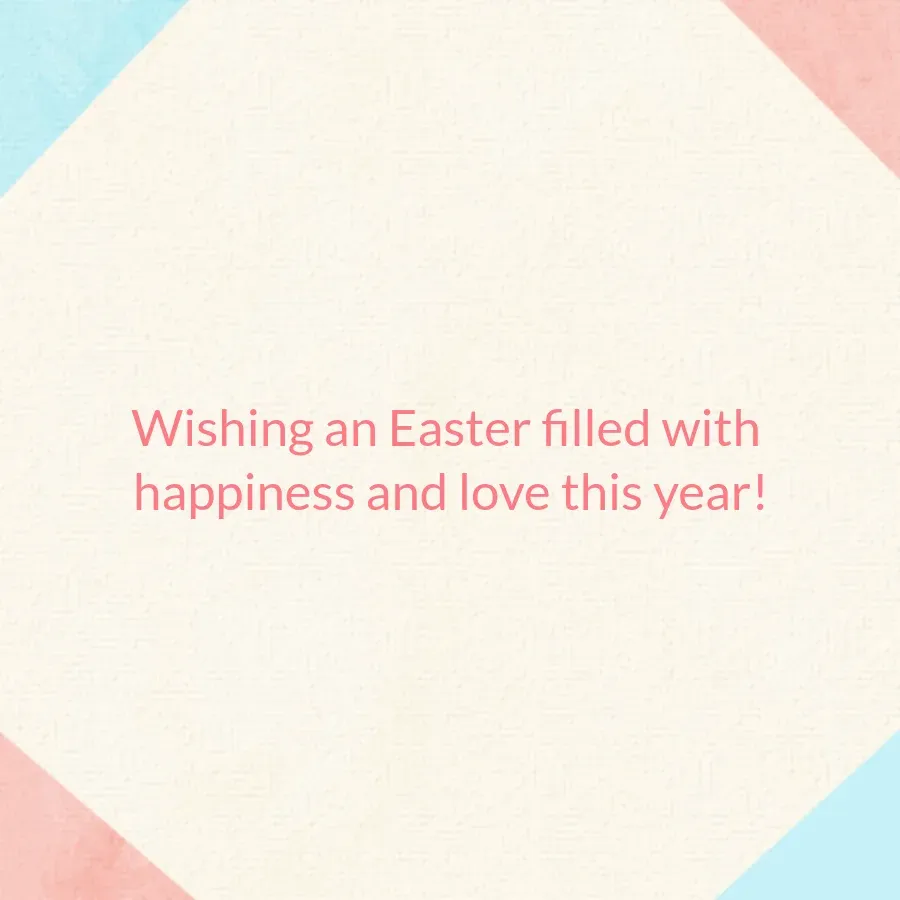 Easter Wreath card inside right