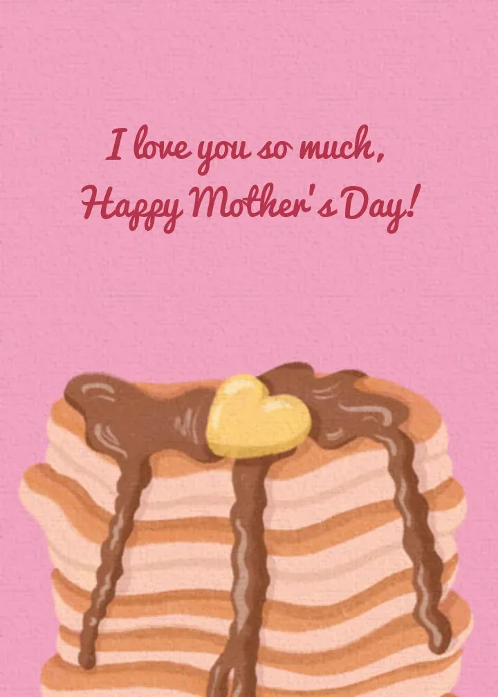 Pancake Mom card inside right
