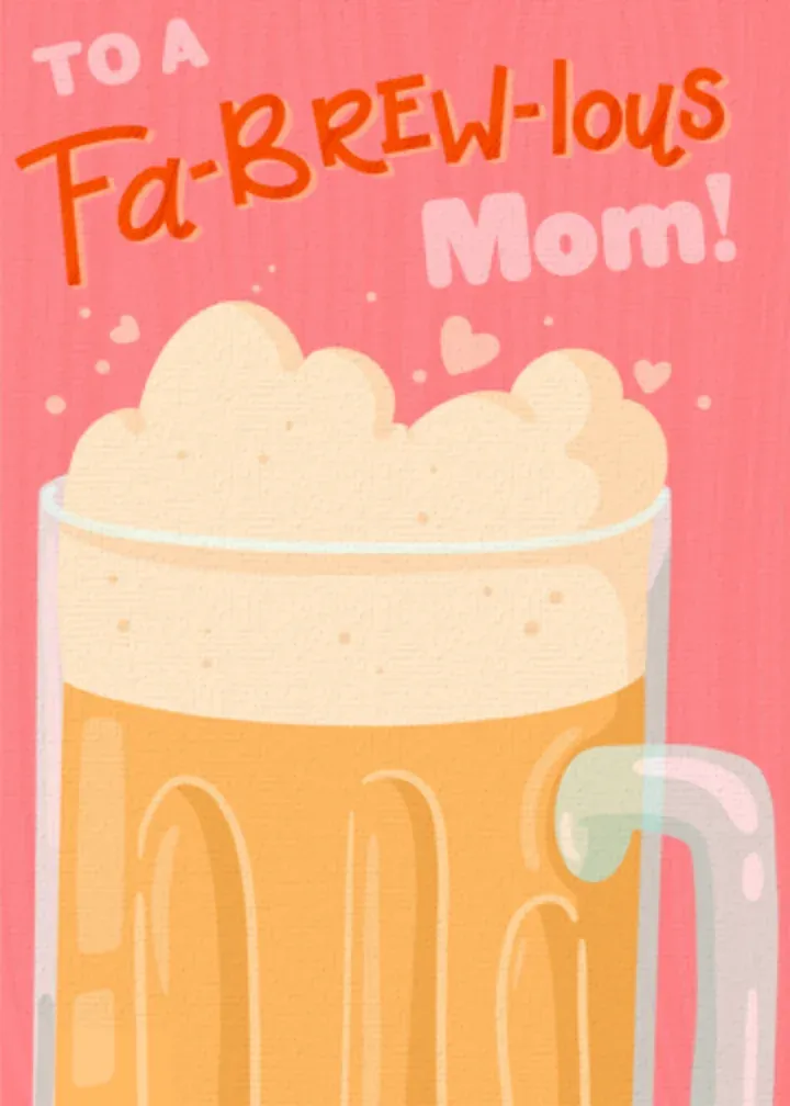 Beer Mom card front