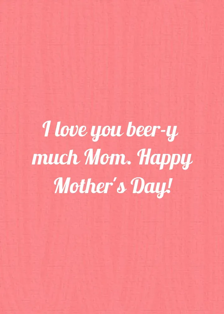 Beer Mom card inside right