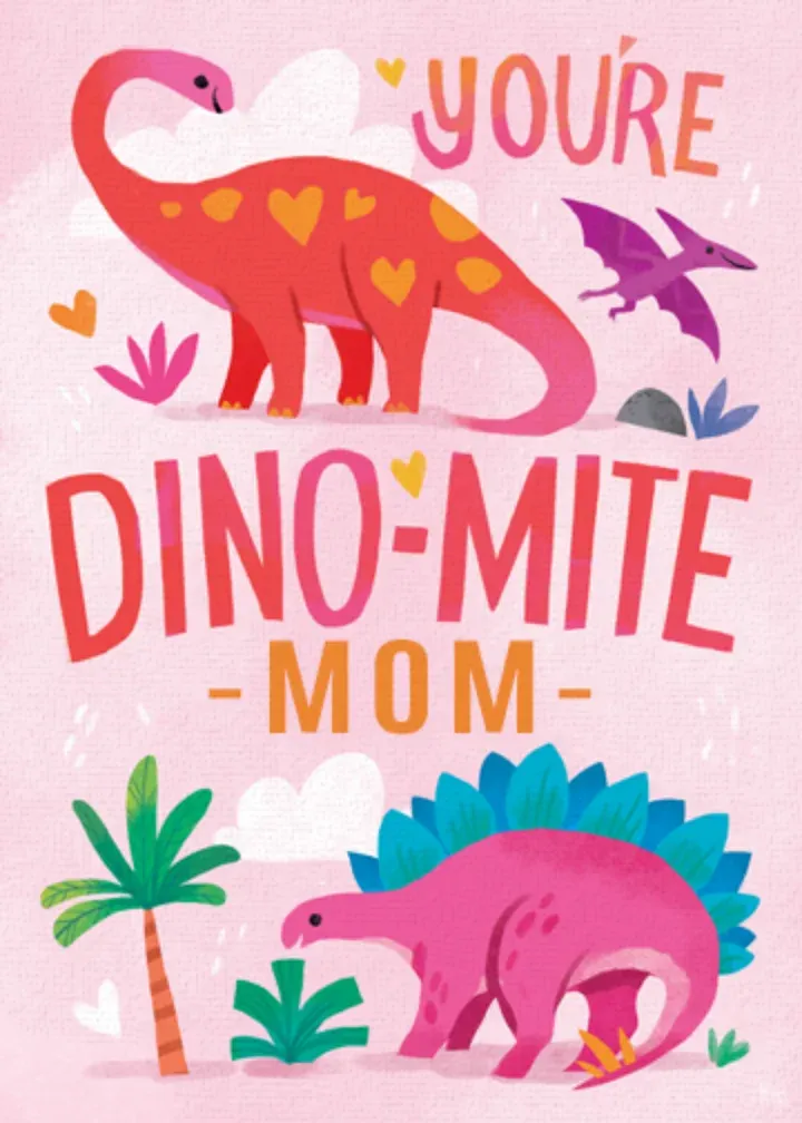 Dino-mite Mom card front