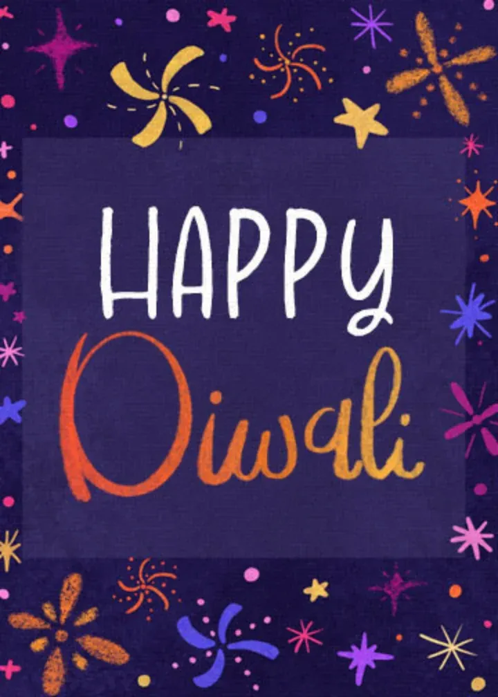 Diwali Lights card front