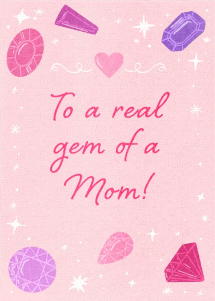 Gem of a Mom card front