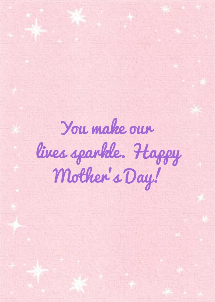 Gem of a Mom card inside right