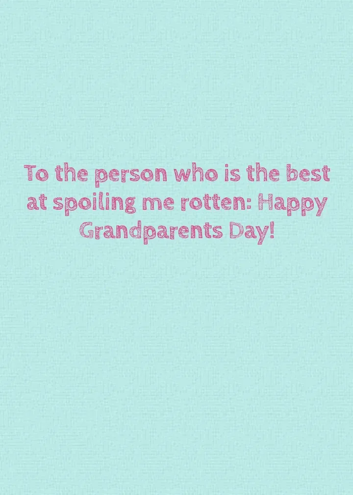 To My Grandmother Flowers card inside right