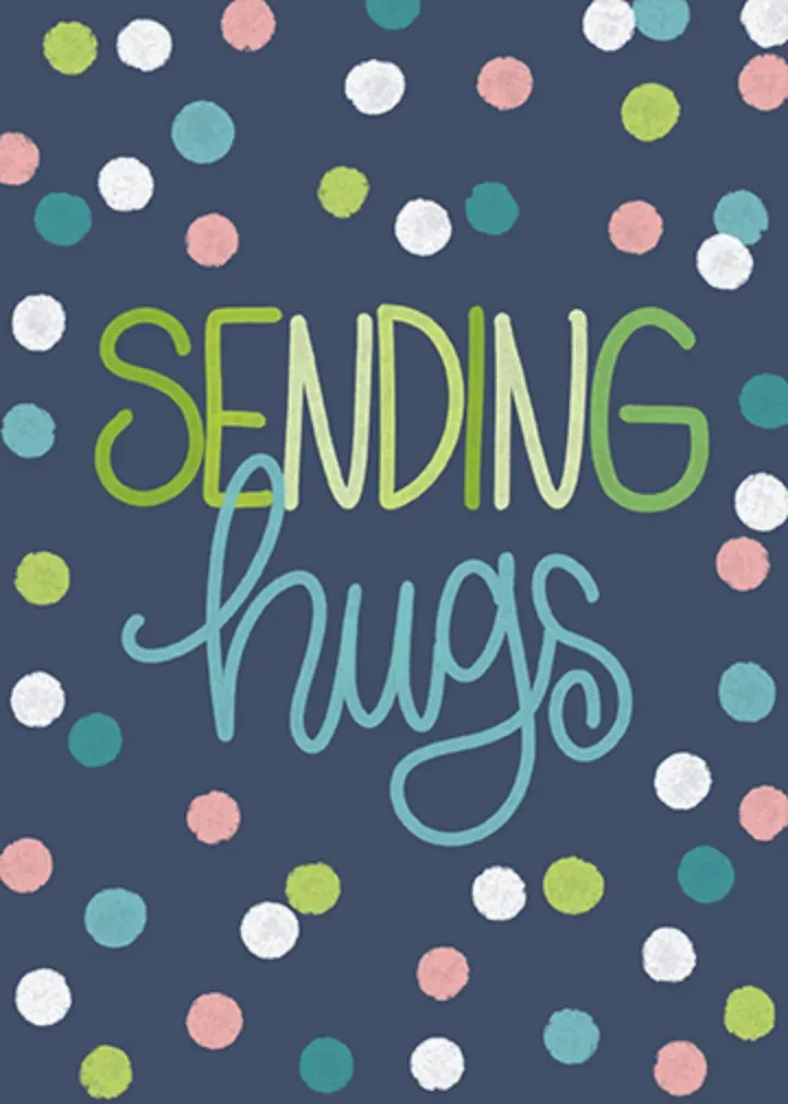 Sending Hugs Grandparents card front