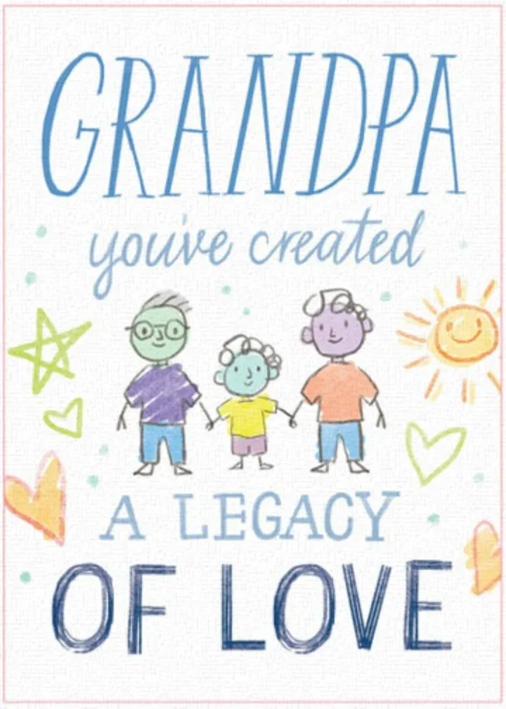 Legacy of Love Grandpa card front