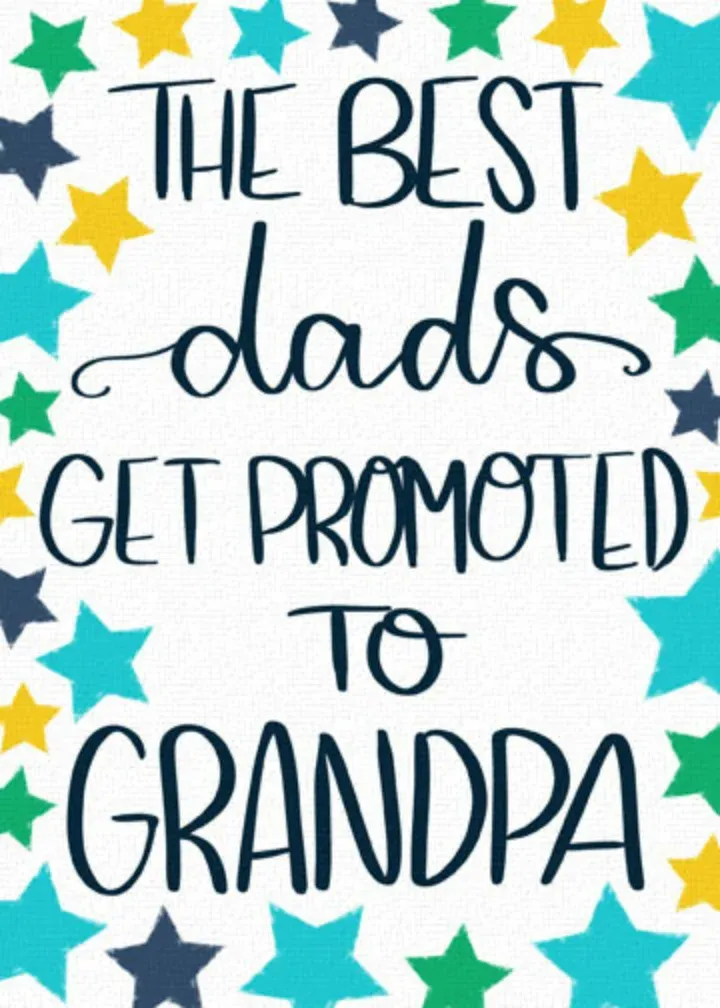 Grandpa Promotion card front