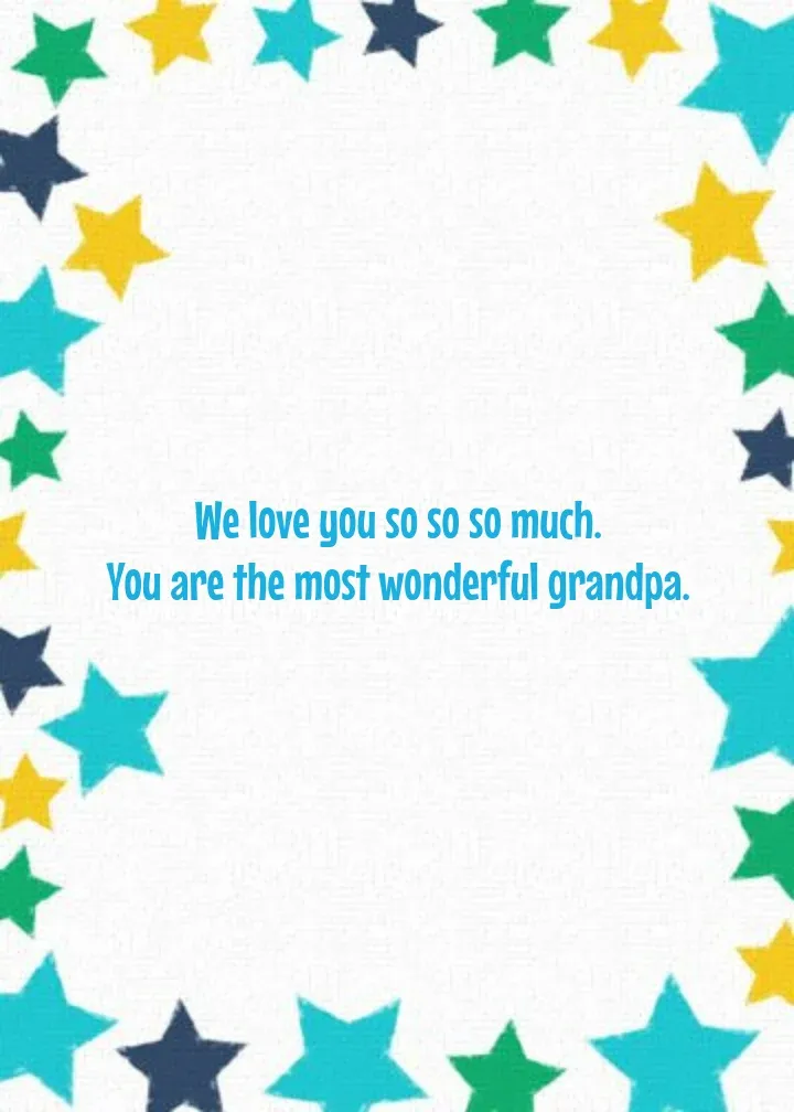 Grandpa Promotion card inside right