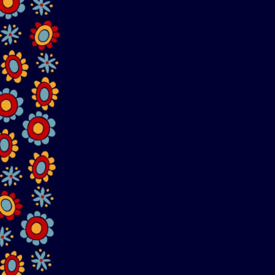 Hispanic Heritage Floral card inside left