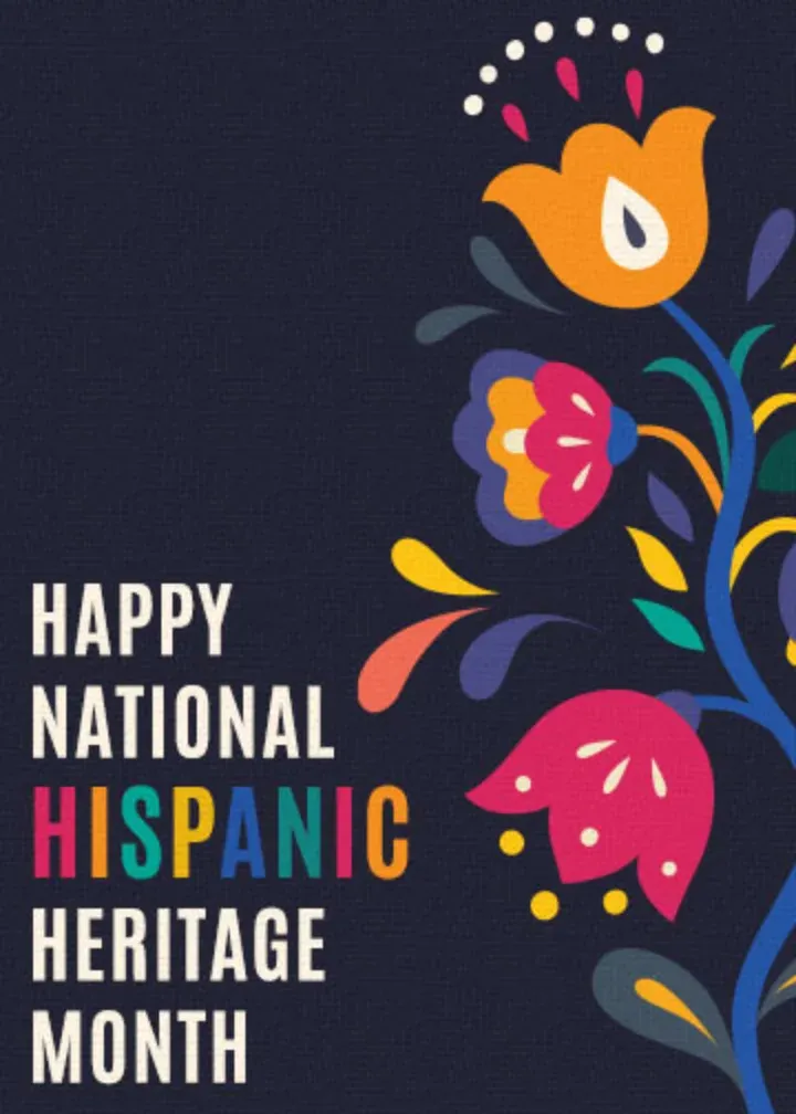 Happy Hispanic Heritage card front
