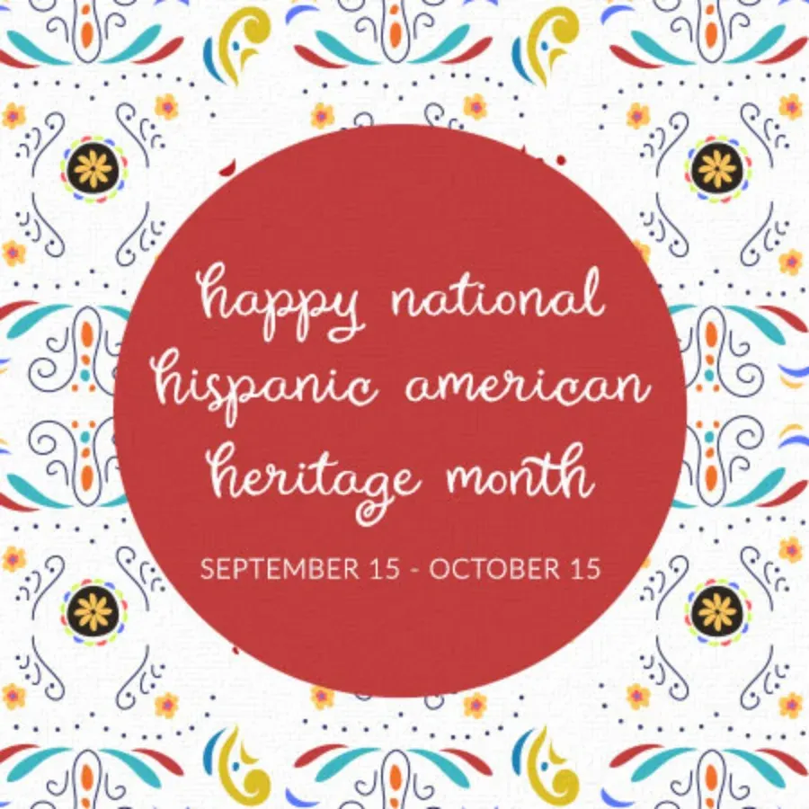 Hispanic Heritage Pattern card front