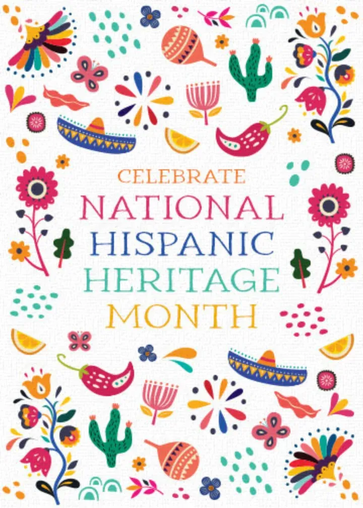 National Hispanic Heritage Month card front