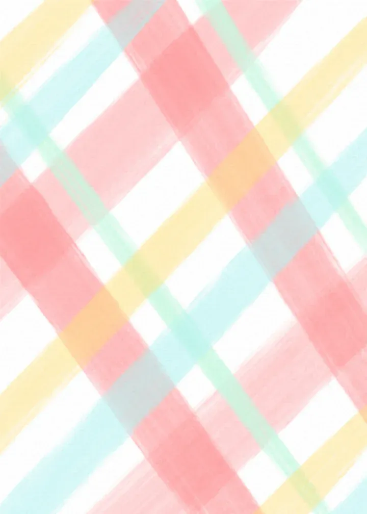 Easter Plaid card inside left