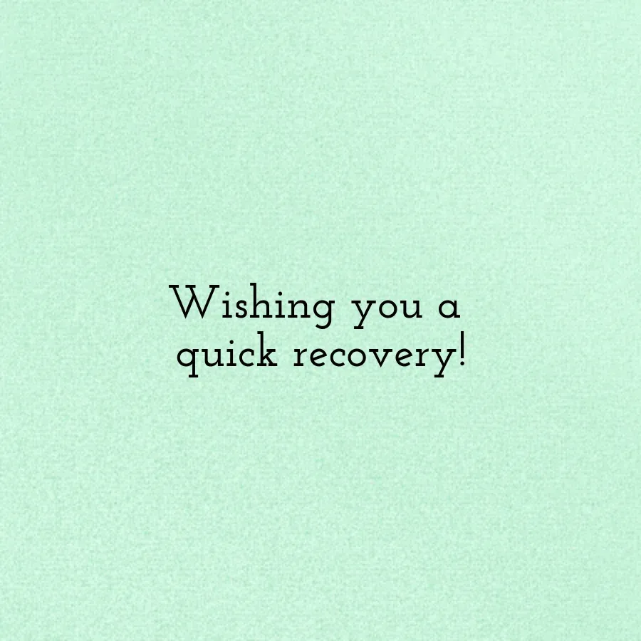 Get Well Cast card inside right