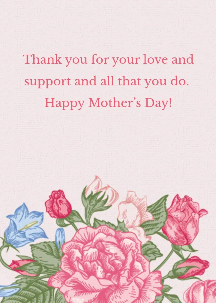 Floral Polaroid card inside right