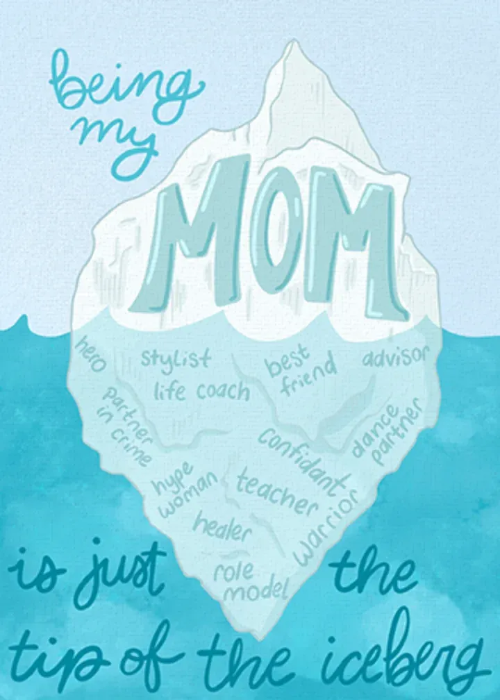 Iceberg Mom card front